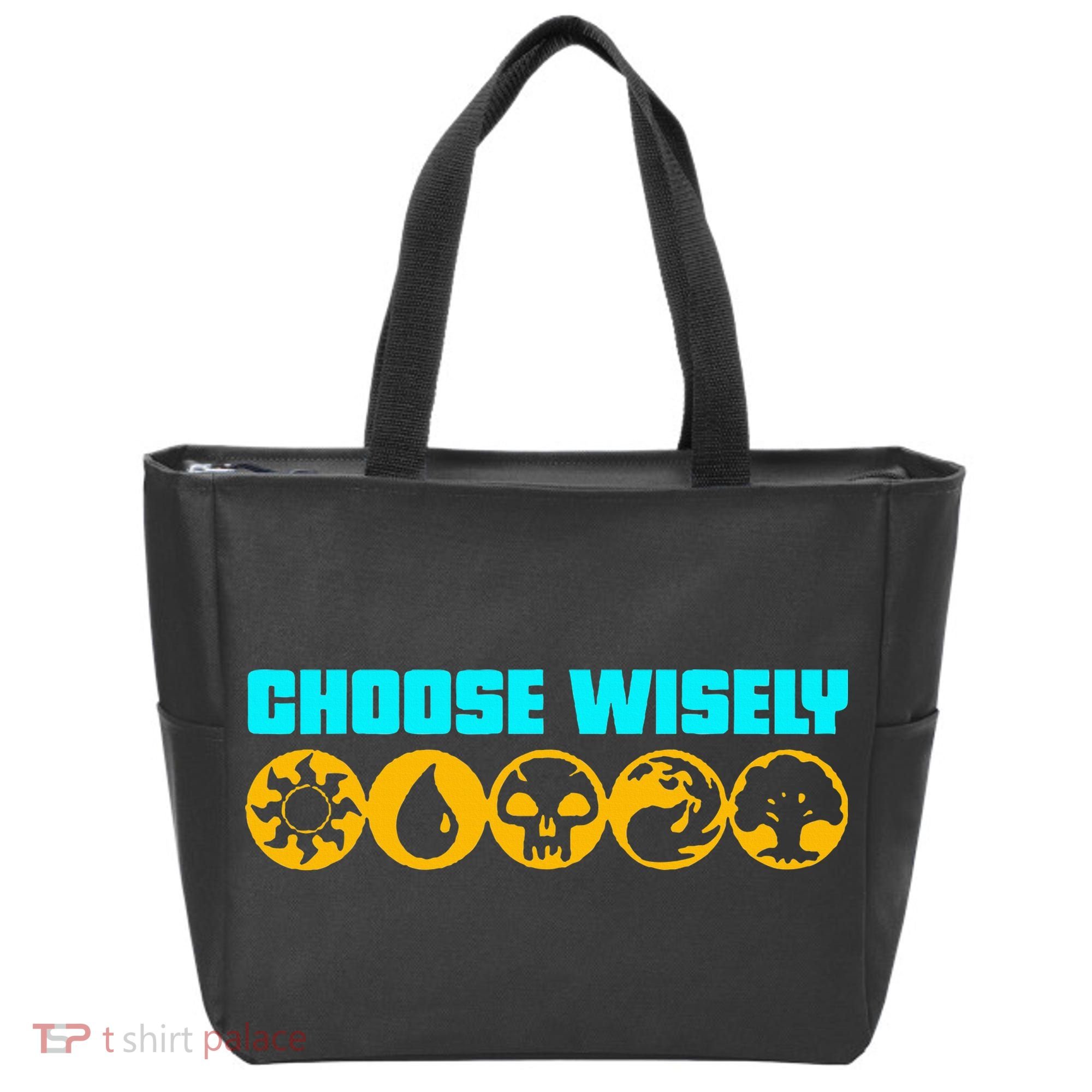 Choose Wisely Gamer Mana Symbols Gathering Magic Tote Bag