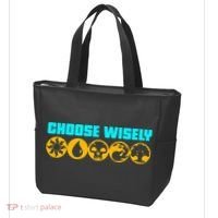 Choose Wisely Gamer Mana Symbols Gathering Magic Tote Bag thumb 3