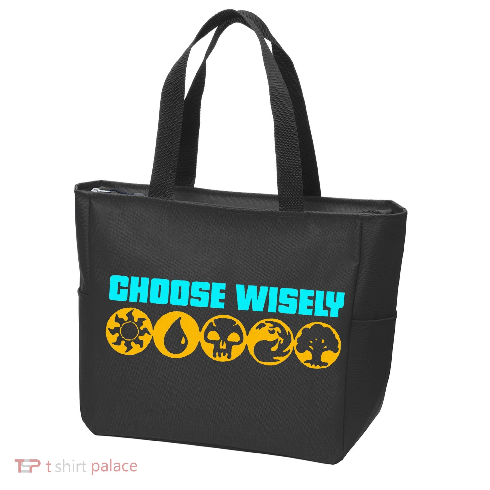 Choose Wisely Gamer Mana Symbols Gathering Magic Tote Bag