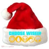 Choose Wisely Gamer Mana Symbols Gathering Magic Santa Hat thumb 0