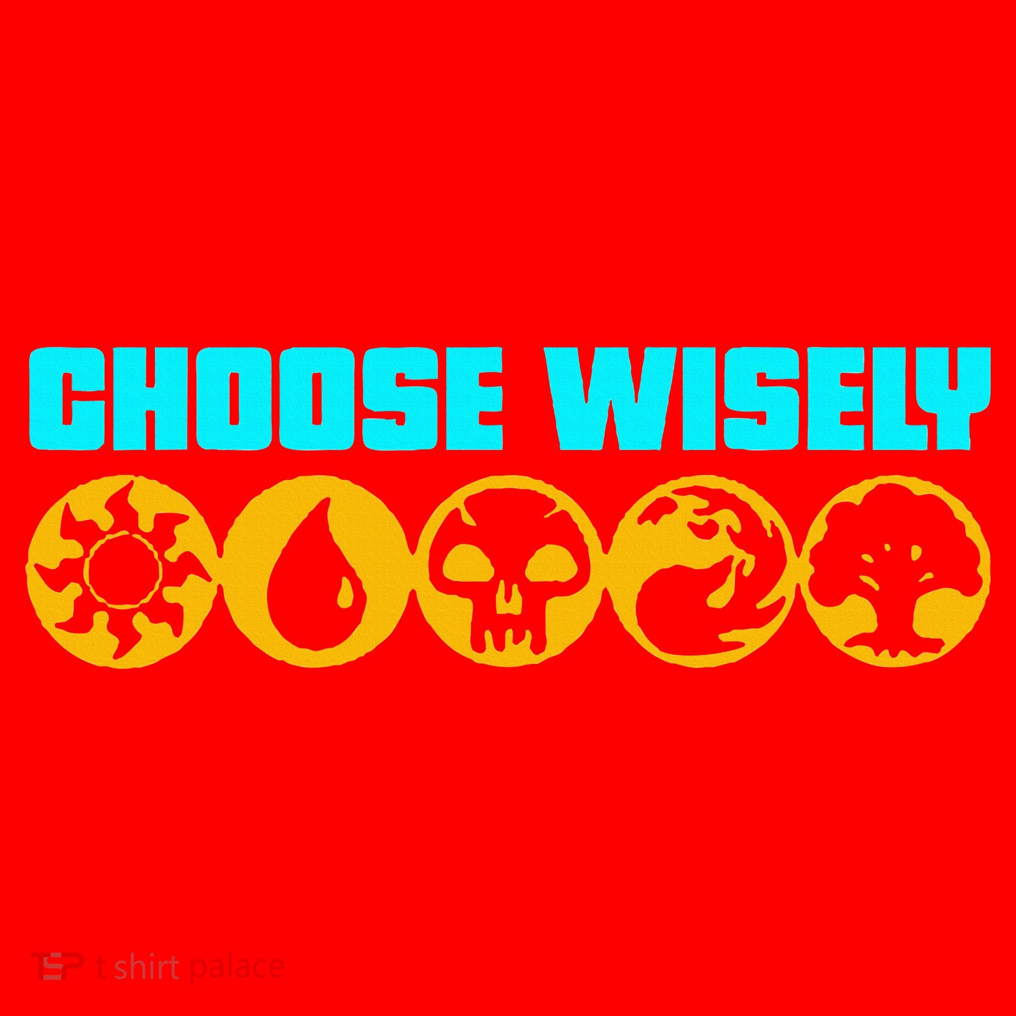 Choose Wisely Gamer Mana Symbols Gathering Magic Santa Hat