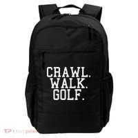 Crawl Walk Golf Funny Sports Golfing Golfer Backpack thumb 0