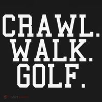 Crawl Walk Golf Funny Sports Golfing Golfer Women's Hoodie thumb 2
