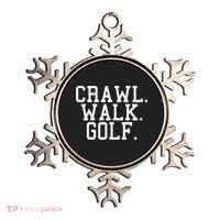 Crawl Walk Golf Funny Sports Golfing Golfer Ornament thumb 0