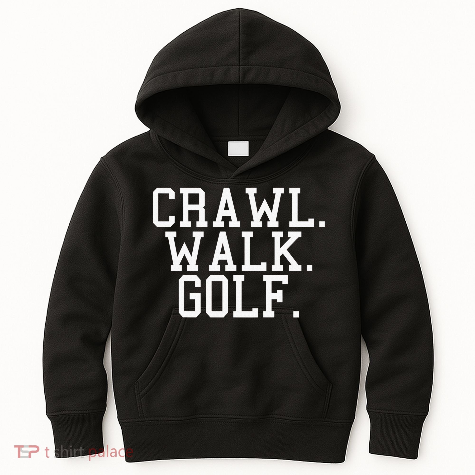 Crawl Walk Golf Funny Sports Golfing Golfer Kids Hoodie