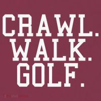 Crawl Walk Golf Funny Sports Golfing Golfer 16oz Travel Tumbler thumb 2