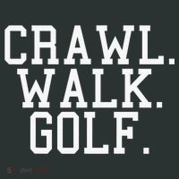 Crawl Walk Golf Funny Sports Golfing Golfer Infant Baby Jersey Bodysuit thumb 2