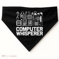 Computer Whisperer Gift It Nerds Geek Great Gift USA-Made Doggie Bandana thumb 0