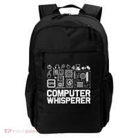 Computer Whisperer Gift It Nerds Geek Great Gift Backpack thumb 0