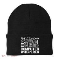 Computer Whisperer Gift It Nerds Geek Great Gift Beanie thumb 0