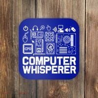 Computer Whisperer Gift It Nerds Geek Great Gift Coaster thumb 0