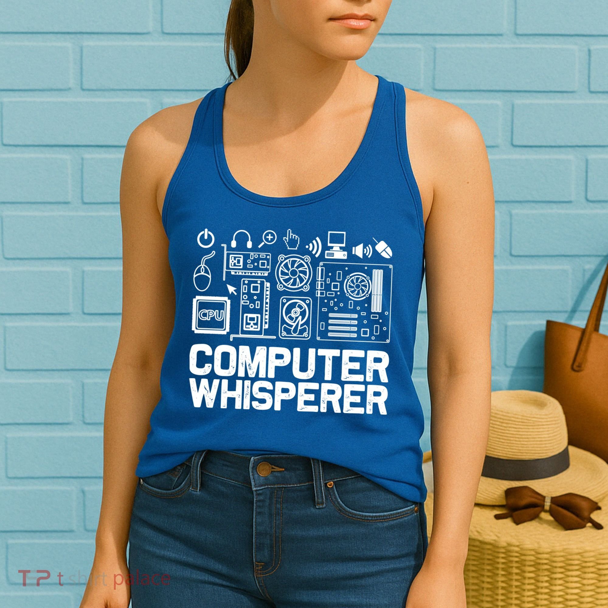 Computer Whisperer Gift It Nerds Geek Great Gift Women's Tank Top