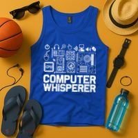 Computer Whisperer Gift It Nerds Geek Great Gift Tank Top thumb 4