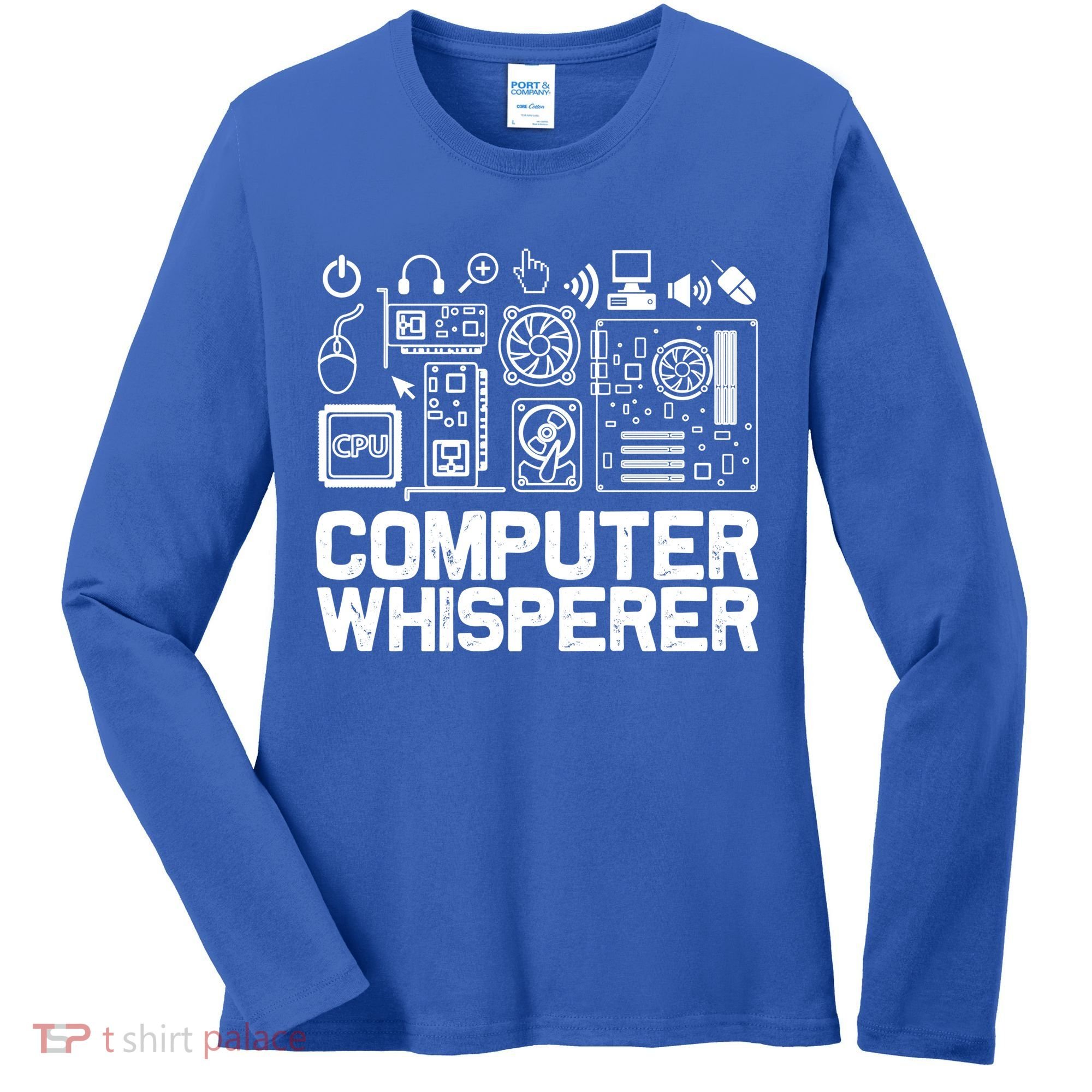 Computer Whisperer Gift It Nerds Geek Great Gift Women's Long Sleeve Shirt
