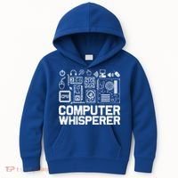 Computer Whisperer Gift It Nerds Geek Great Gift Kids Hoodie thumb 0