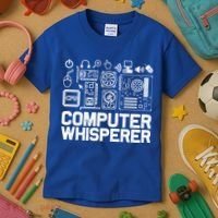 Computer Whisperer Gift It Nerds Geek Great Gift Kids T-Shirt thumb 3