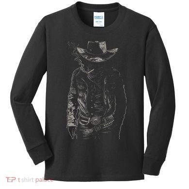 Cowboy Wasteland Gear  Kids Long Sleeve Shirt