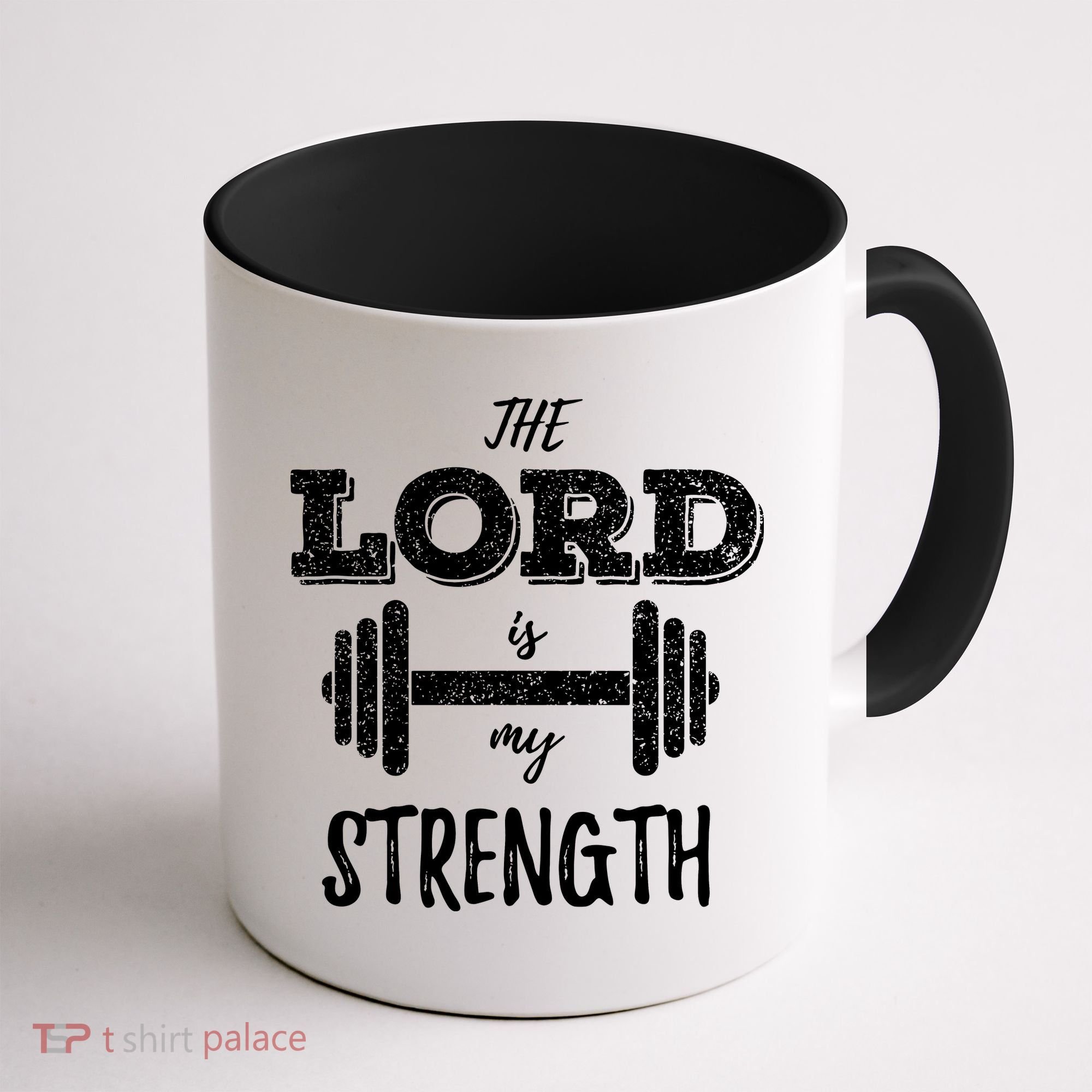 Christian Workout Gym Lord Is My Strength Coffee Mug