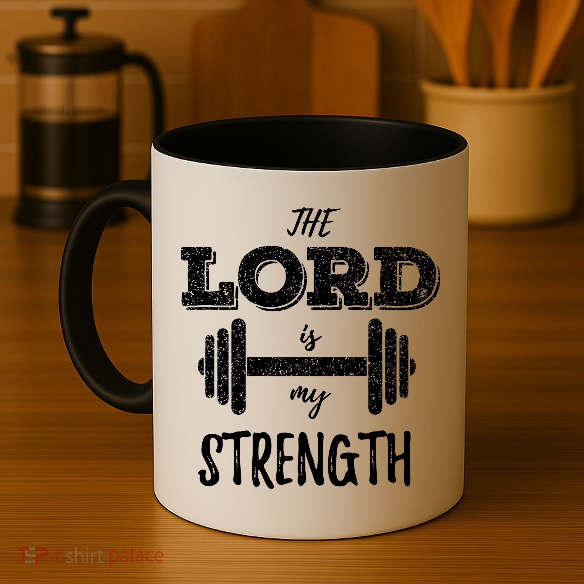 Christian Workout Gym Lord Is My Strength Coffee Mug