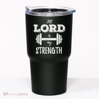 Christian Workout Gym Lord Is My Strength Tumbler thumb 0