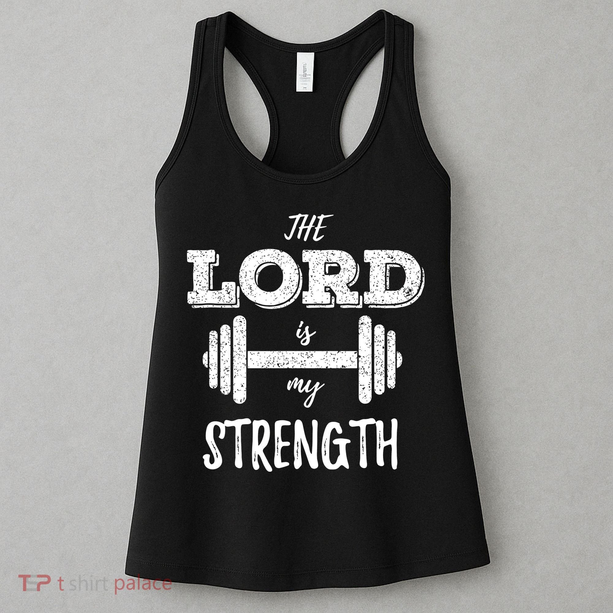 Christian Workout Gym Lord Is My Strength Women's Tank Top