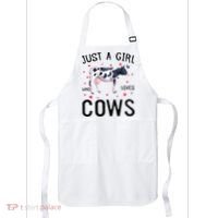 Cow With Hearts Graphic Just A Girl Who Loves Cows Gift Apron thumb 0