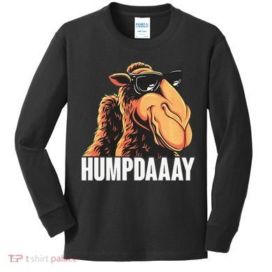 Camel Workweek Hump Day Vintage Kids Long Sleeve Shirt