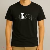 Chihuahua with Heartbeat - Chihuahua T-Shirt thumb 3