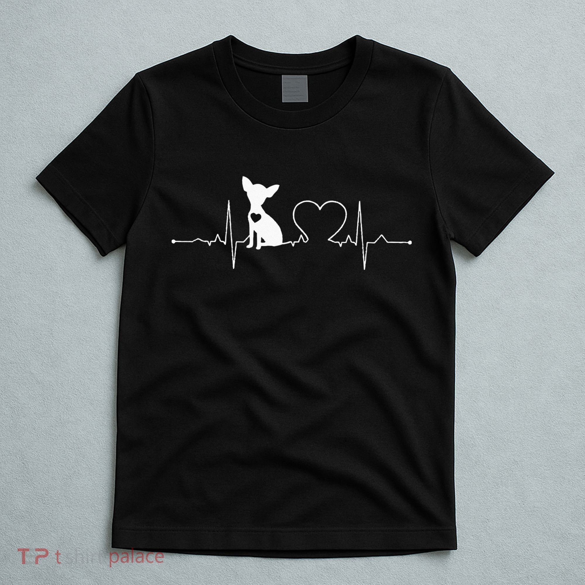 Chihuahua with Heartbeat - Chihuahua T-Shirt