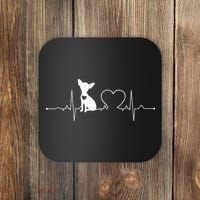 Chihuahua with Heartbeat - Chihuahua Coaster thumb 0