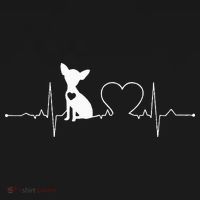 Chihuahua with Heartbeat - Chihuahua Women's Hoodie thumb 2
