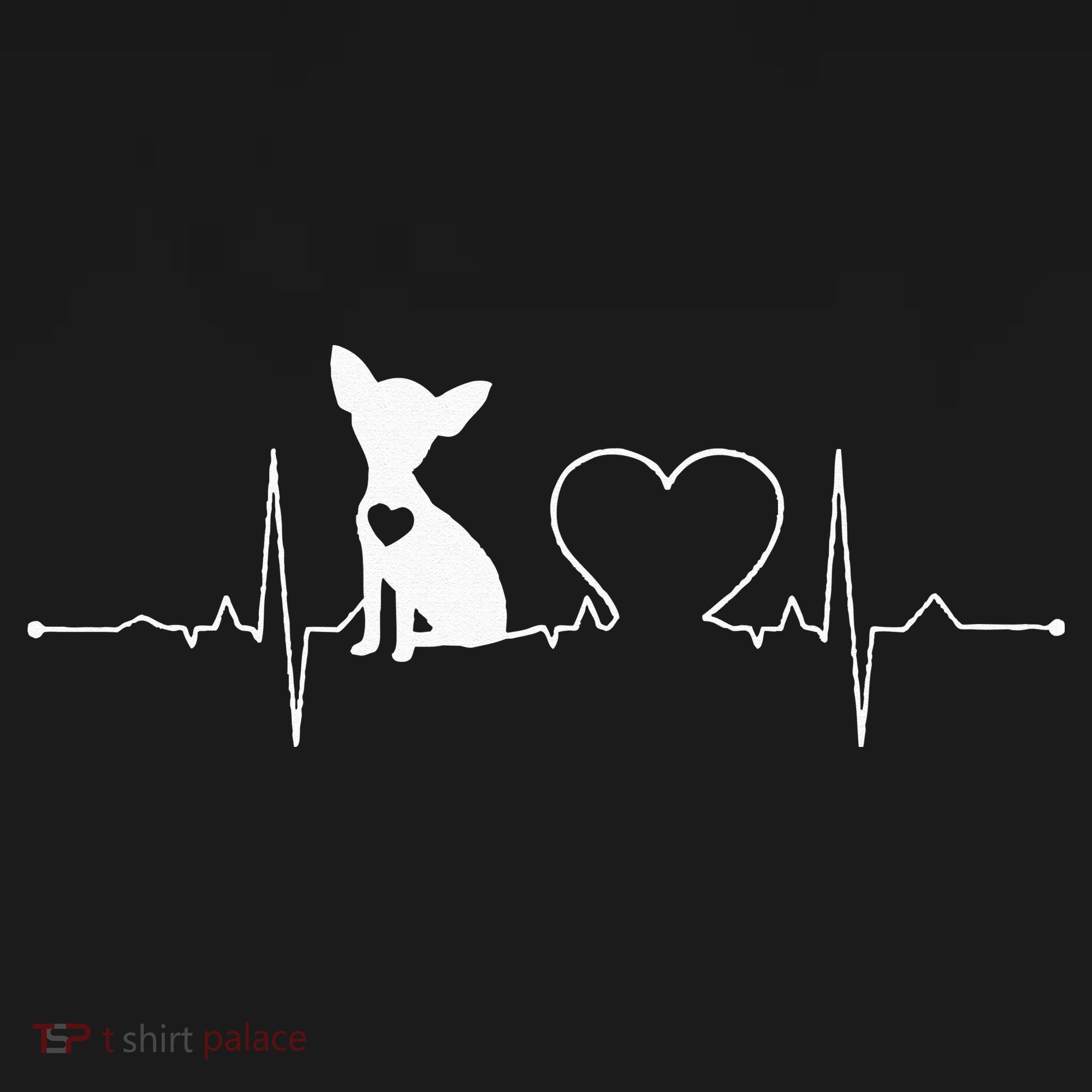 Chihuahua with Heartbeat - Chihuahua Women's Hoodie