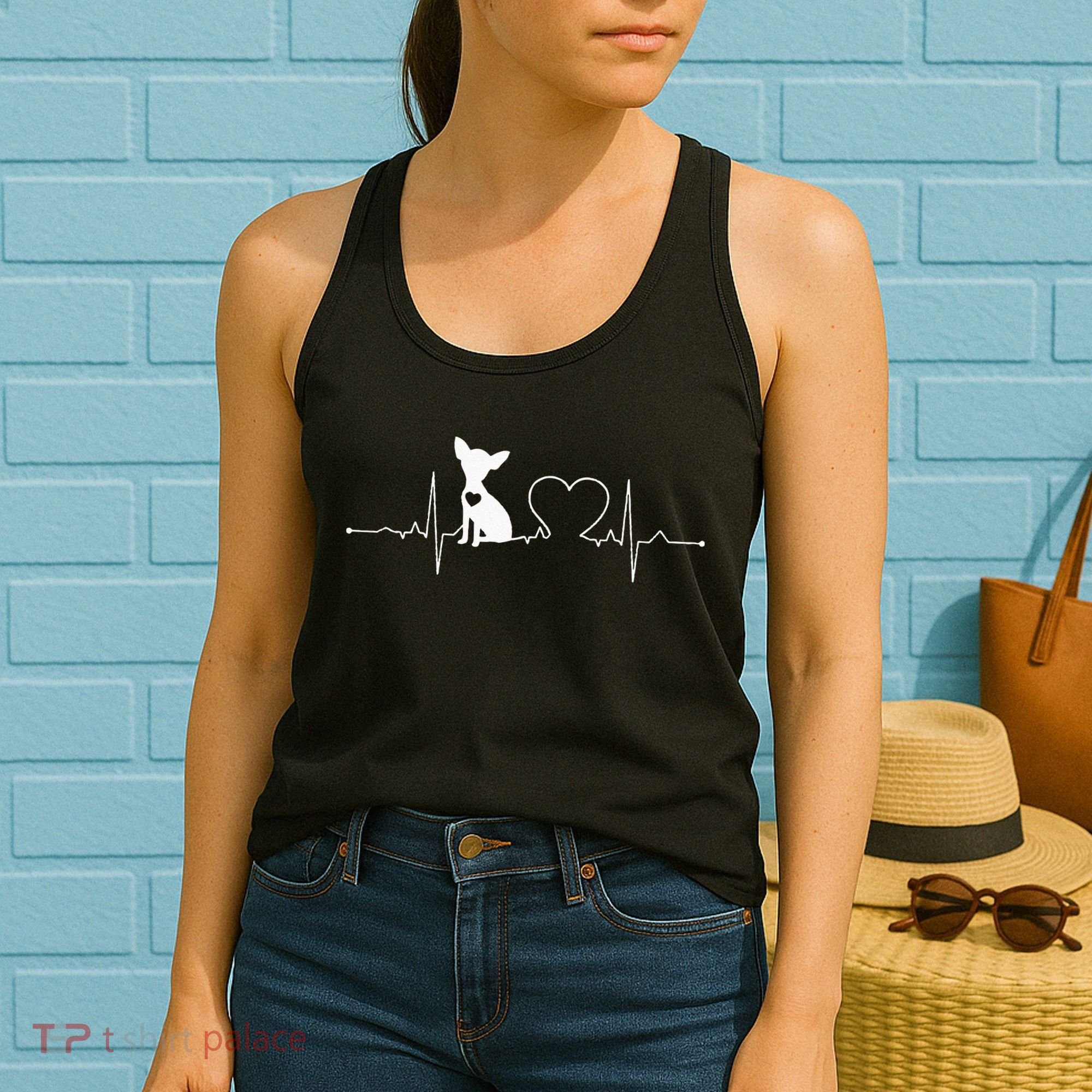 Chihuahua with Heartbeat - Chihuahua Women's Tank Top