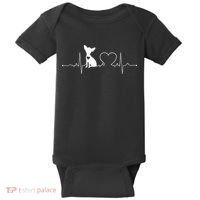 Chihuahua with Heartbeat - Chihuahua Baby Bodysuit thumb 0