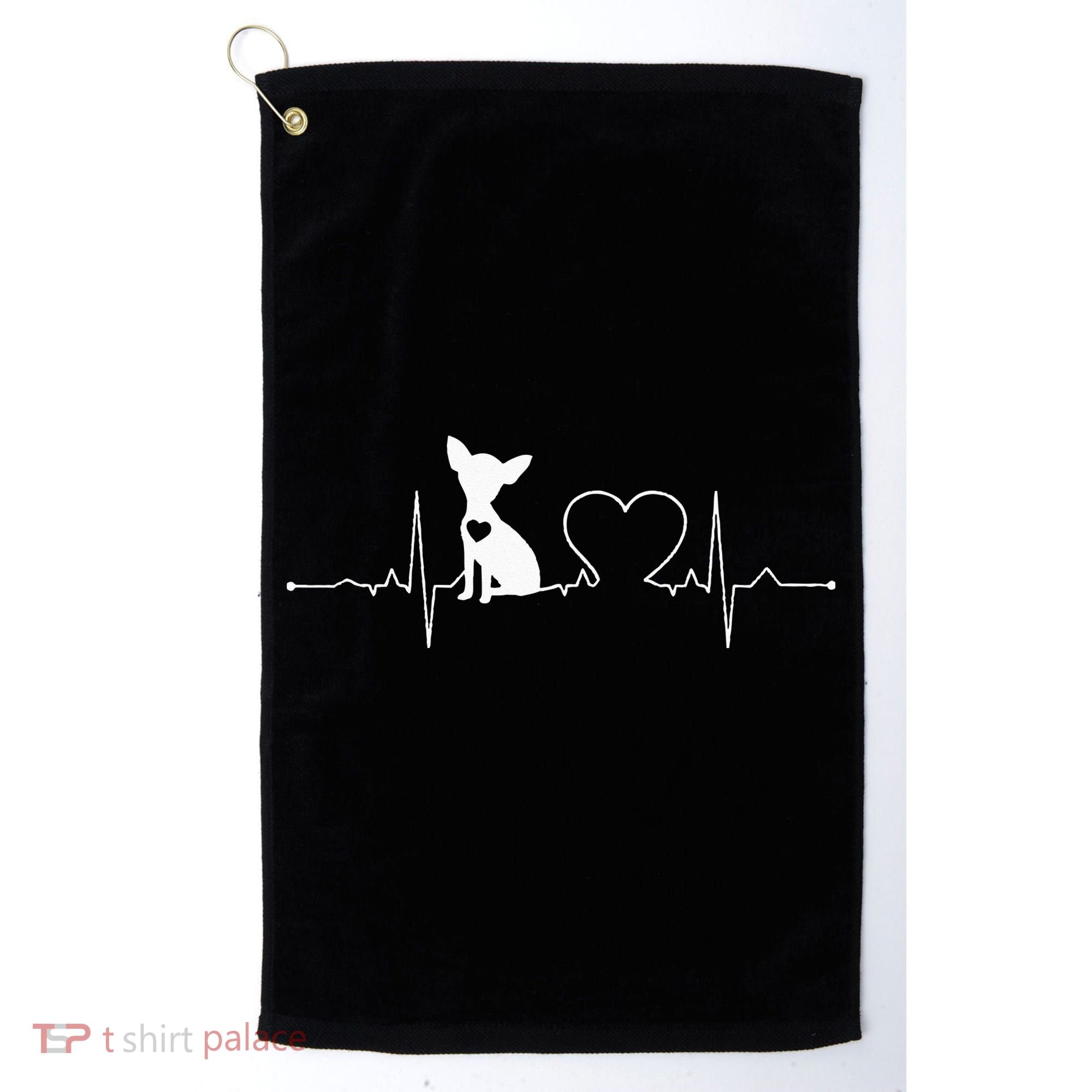 Chihuahua with Heartbeat - Chihuahua Golf Towel