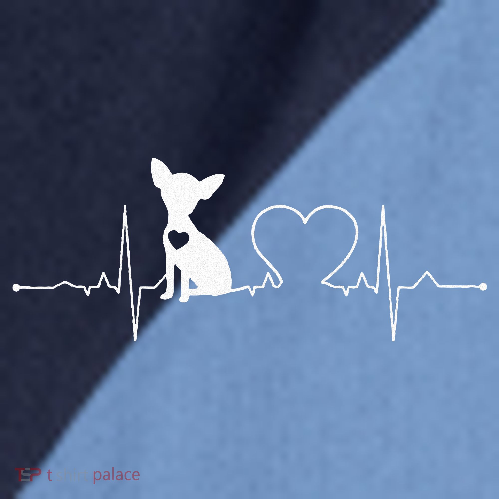 Chihuahua with Heartbeat - Chihuahua Raglan Baseball Sleeve Shirt