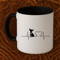 Chihuahua With Heartbeat Great Gift Chihuahua Cool Gift Coffee Mug thumb 2