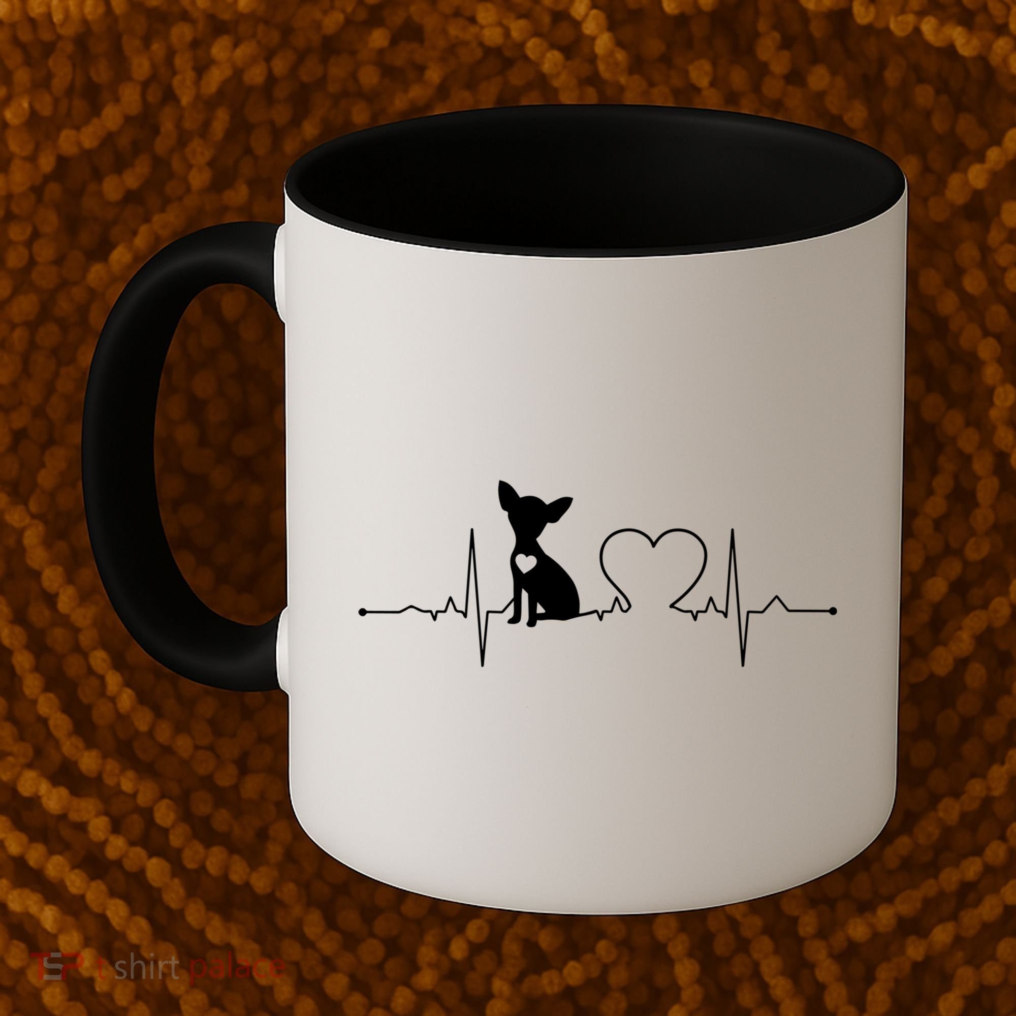 Chihuahua With Heartbeat Great Gift Chihuahua Cool Gift Coffee Mug