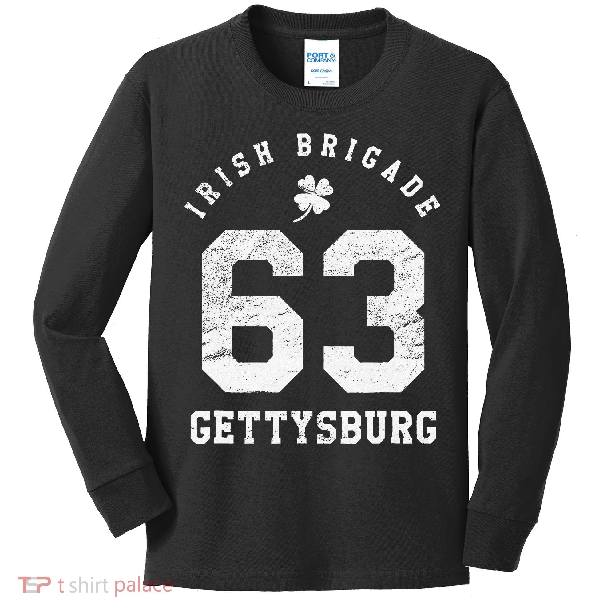 Civil War Irish Brigade Gettysburg Kids Long Sleeve Shirt