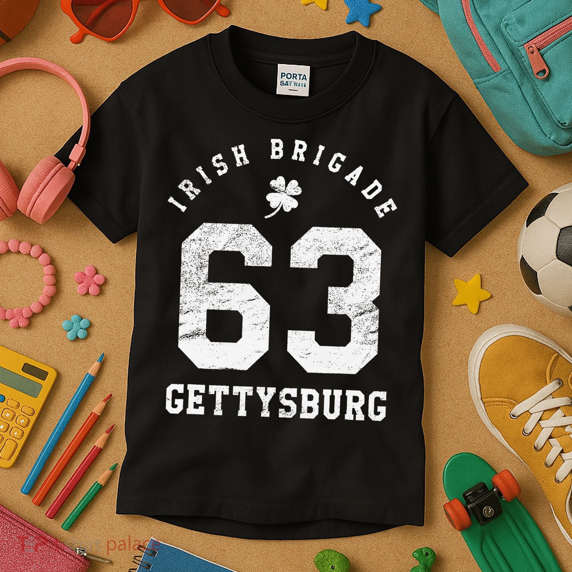 Civil War Irish Brigade Gettysburg Kids T-Shirt
