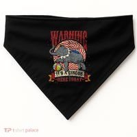 Carnival Warning Its A Circus Here Today Elephant Circus USA-Made Doggie Bandana thumb 0