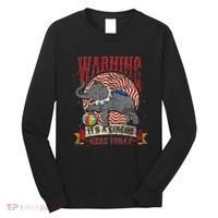 Carnival Warning Its A Circus Here Today Elephant Circus Long Sleeve Shirt thumb 0