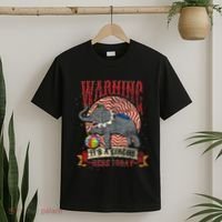Carnival Warning Its A Circus Here Today Elephant Circus T-Shirt thumb 2