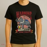 Carnival Warning Its A Circus Here Today Elephant Circus T-Shirt thumb 3