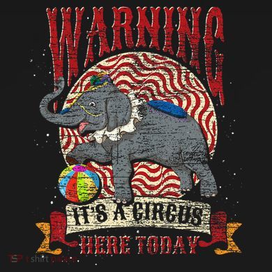 Carnival Warning Its A Circus Here Today Elephant Circus Pajama Set