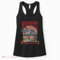 Carnival Warning Its A Circus Here Today Elephant Circus Women's Tank Top thumb 0