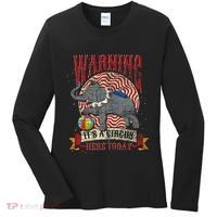 Carnival Warning Its A Circus Here Today Elephant Circus Women's Long Sleeve Shirt thumb 0
