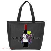 Classy Wine In Me Got That Josh In Me Funny Tote Bag thumb 0