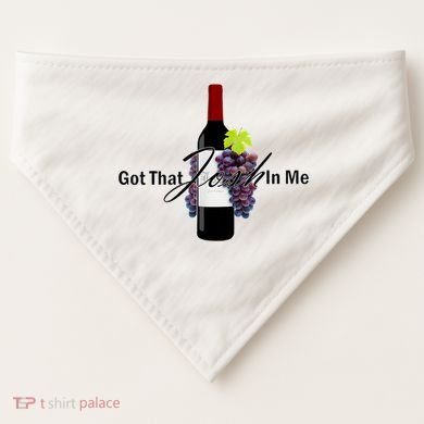 Classy Wine In Me Got That Josh In Me Funny USA-Made Doggie Bandana