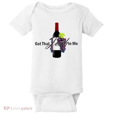 Classy Wine In Me Got That Josh In Me Funny Baby Bodysuit